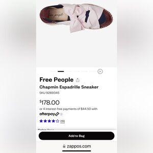 COPY - Free People Espadrille Sneaker-Rose